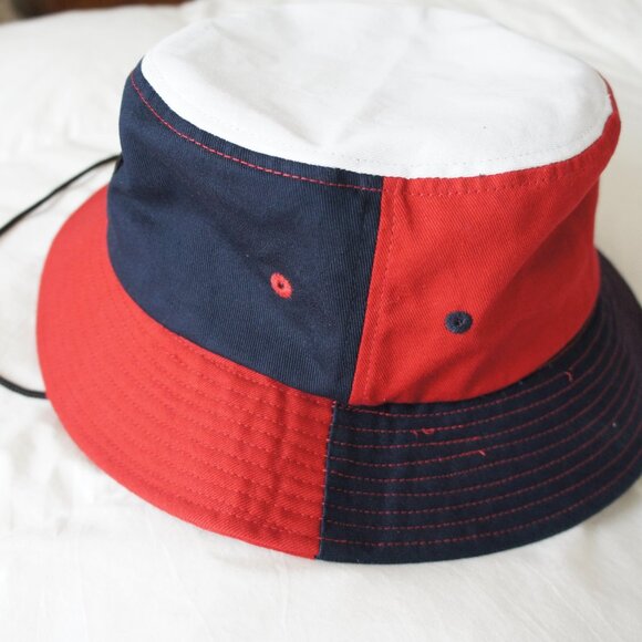 Nautical Red White & Blue East Coast Lifestyle Bucket Hat Size Large Extra Large - Picture 4 of 7